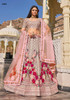 Pink color Net Fabric Heavily Embroidered Lehenga Choli