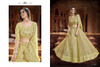 Golden color Georgette Fabric Embroidered Lehenga Choli