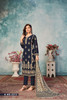 Navy Blue color Embroidered Georgette Fabric Suit