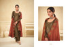 Chocolate color Tussar Silk Fabric Suit