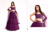 Purple color Pure Georgette Fabric Lehenga Choli