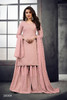 Pink color Chinnon Fabric Suit