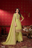 Golden color Georgette Fabric Suit