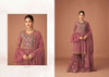Pink color Embroidered Georgette Fabric Party Wear Sharara Suit