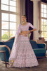 Lavender color Crepe Fabric Lehenga Choli