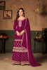 Elegant Magenta Georgette Salwar Kameez3644