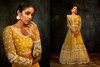 Mustard Yellow color Net Fabric Embroidered Lehenga Choli