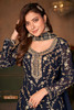 Elegant Navy Blue Georgette Salwar Kameez3614