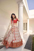 Elegant Cream Silk Lehenga Choli3551