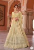 Golden color Georgette Fabric Lehenga Choli