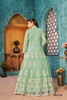 Elegant Green Net Indo Western Suits3864