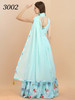 Elegant Sky Blue Georgette Gown3884