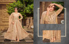 Beige color Net Fabric Centre Cut Floor Length Full Sleeves Indowestern style Suit