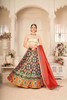 Blue color Silk Fabric Lehenga Choli