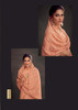 Peach color Georgette Fabric Embroidered Suit