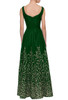 Elegant Green Art Silk Gown4115