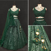 Elegant Green Georgette Lehenga Choli4083