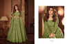 Green color Floor Length Full Sleeves Georgette Fabric Anarkali style Suit