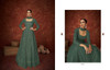 Green color Georgette Fabric Full Sleeves Floor Length Anarkali style Suit