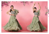 Powder Green color Chiffon Fabric Lehenga Choli