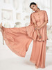 Elegant Peach Silk Salwar Kameez3927