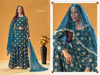 Blue color Georgette Fabric Heavily Embroidered Party wear Suit