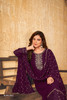 Elegant Purple Georgette Salwar Kameez4523