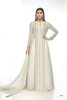 White color Floor Length Full Sleeves Long Slits Georgette Fabric Indowestern style Suit