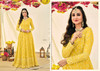 Yellow color Georgette Fabric Full Sleeves Floor Length Anarkali style Suit