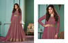 Onion color Full Sleeves Floor Length Real Georgette Fabric Anarkali style Party Wear Suit