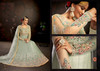 Elegant Powder Blue Net Anarkali Salwar Kameez4754