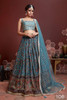 Blue color Chinnon Silk Fabric Lehenga Choli