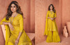 Yellow color Real Georgette Fabric Suit