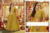 Golden color Real Georgette Fabric Lehenga Choli