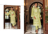 Elegant Olive Green Georgette and Chinnon Salwar Kameez4890