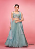 Powder Blue color Art Silk Fabric Lehenga Choli