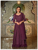Wine color Georgette Fabric Indowestern style Suit
