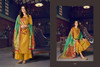 Golden color Tussar Silk Fabric Suit