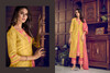 Yellow and Pink color Art Silk Fabric Suit