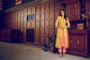 Elegant Yellow and Pink Art Silk Salwar Kameez4871