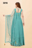 Elegant Blue Faux GEorgette Gown4814