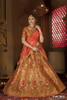 Brown color Silk Fabric Lehenga Choli