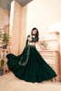 Elegant Dark Green Georgette Lehenga Choli5043