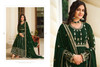 Elegant Dark Green Real Georgette Anarkali Salwar Kameez5074