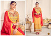 Yellow color Viscose Georgette Fabric Suit