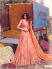 Elegant Pink and Peach Chinnon Lehenga Choli5109