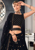 Elegant Black Georgette Lehenga Choli5118