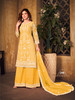 Elegant Yellow Net Salwar Kameez5306