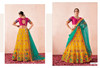 Yellow color Net Fabric Lehenga Choli