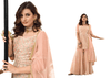 Pinkish Peach color Georgette Fabric Sharara style Suit